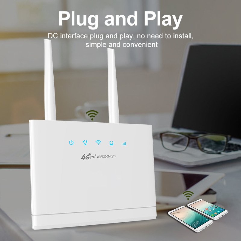 Home Office Use Plug Play 4G LTE Router 3G wifi 300Mbps Modem With Card Slot office equipment supplies